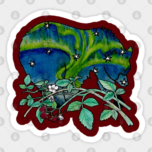 Bear and Berries Sticker by ThisIsNotAnImageOfLoss